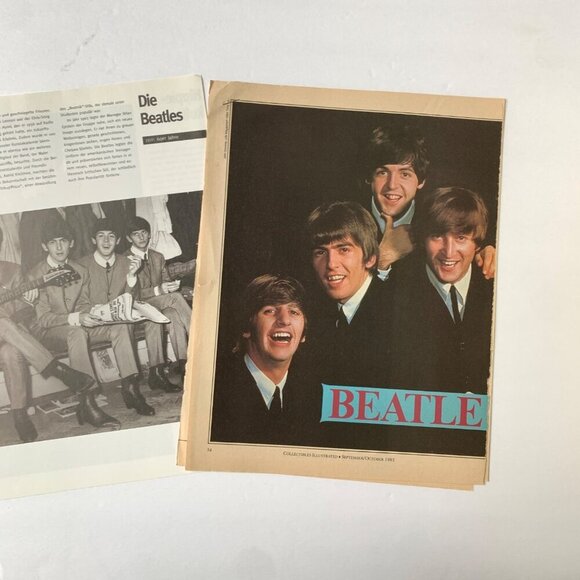 Beatles Magazine Cutouts Pages 1983 Collectibles Illustrated and Mode - Picture 2 of 7